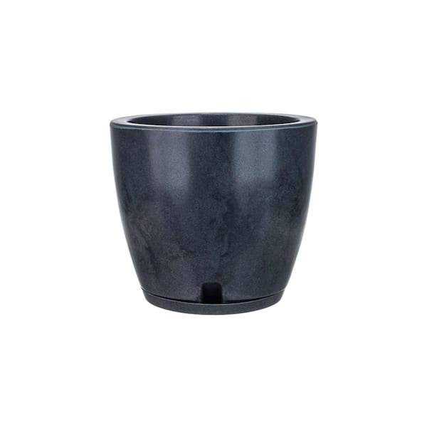 FLORIDIS Amsterdan Extra Small Black Marble Effect Plastic Resin Indoor