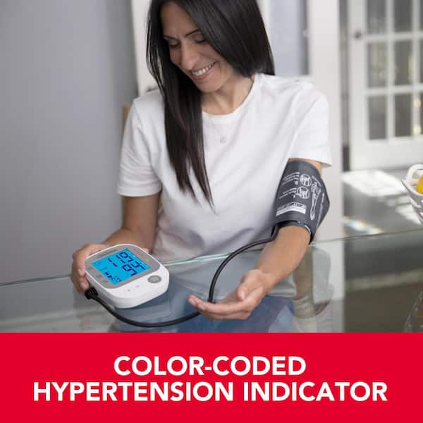 Sunbeam Upper Arm Blood Pressure Machine with 2 Cuffs 16994 - The Home Depot