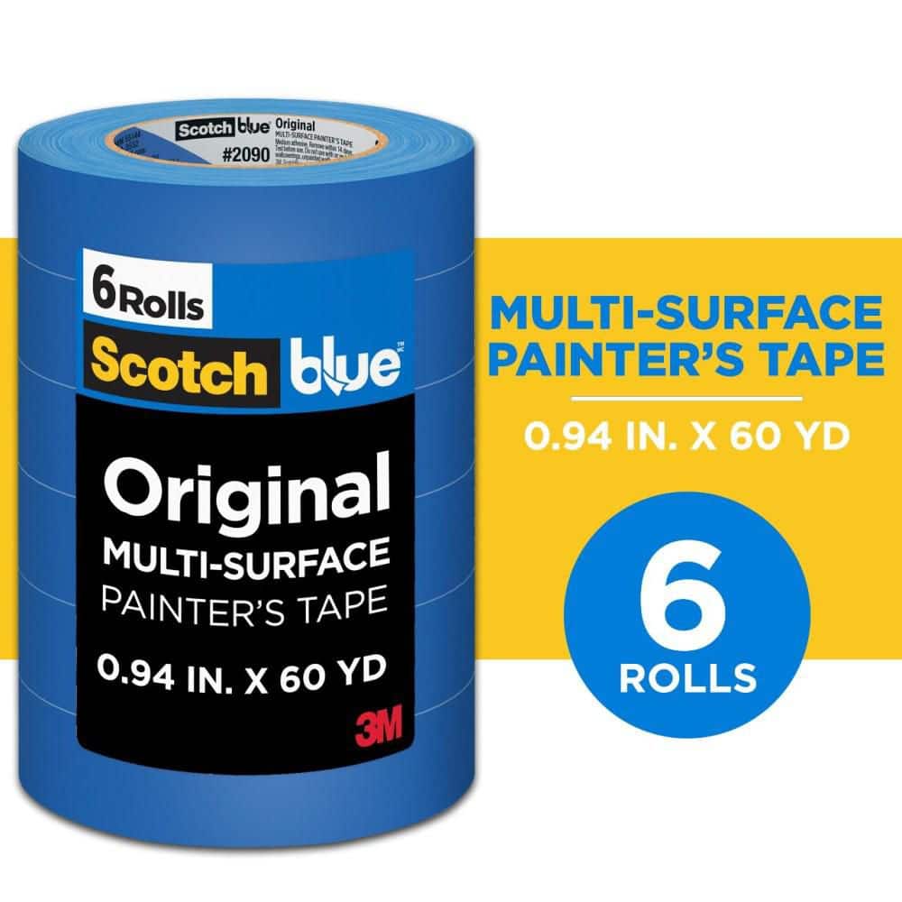 3M ScotchBlue 0.94 In. x 60 Yds. Original Multi-Surface Painter's Tape (6 Rolls)
