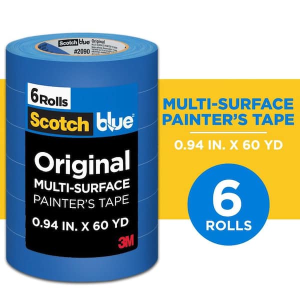 ScotchBlue 0.94 In. x 60 Yds. Original Multi-Surface Painter's Tape (6 Rolls)
