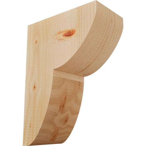 Ekena Millwork 5-1/2 in. x 10 in. x 14 in. Douglas Fir Crestline Smooth Corbel