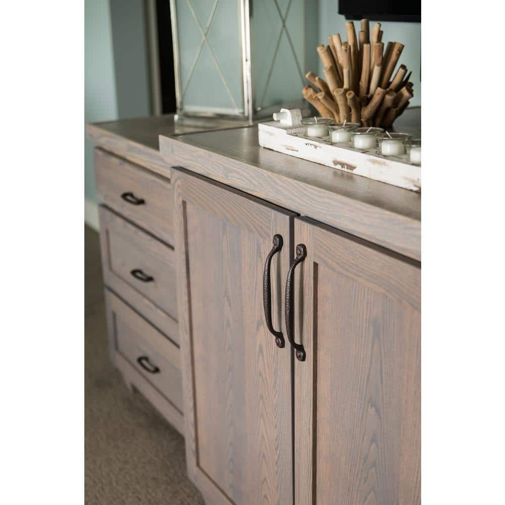 Rustic Iron Matte Black Kitchen Cabinet Handles