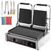 VEVOR Electric Contact Grill piastra Panini Press Grill antiaderente per  campeggio all'aperto cottura commerciale Panini