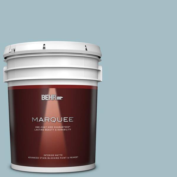 BEHR MARQUEE 5 gal. #PPU13-11 Clear Vista One-Coat Hide Matte Interior Paint & Primer