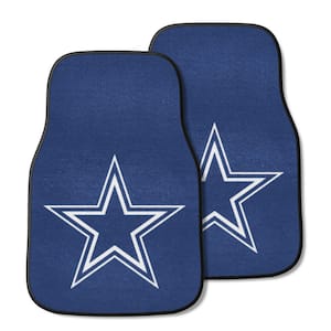 Dallas Cowboys 18 in. x 27 in. 2-Piece Carpeted Car Mat Set