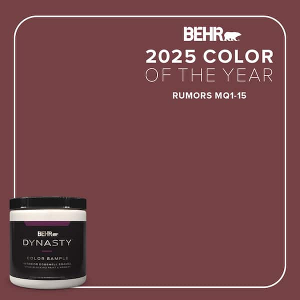 BEHR DYNASTY 8 oz. #MQ1-15 Rumors One-Coat Hide Eggshell Enamel Stain-Blocking Interior Paint & Primer Sample