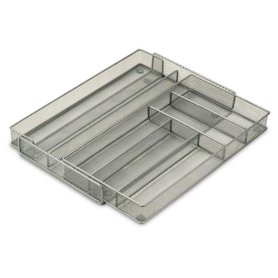 Assorted Storage Trays - Plastic Storage Bins – Drawer & Cabinet Organizer  – Office, Kitchen, Craft Organization – 10 Pieces - Gray 