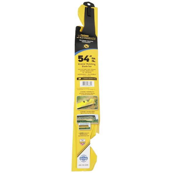 Cub Cadet Original Equipment Xtreme 3-in-1 Blade Set for Select 54 in. Mowers with S-Shape Center, OE# 742P05086-X, 742-05086-X