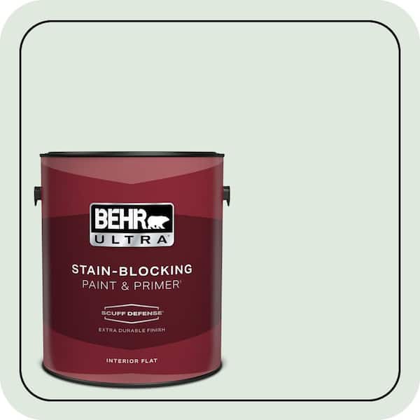 BEHR ULTRA 1 gal. #460E-1 Meadow Light Extra Durable Flat Interior Paint & Primer