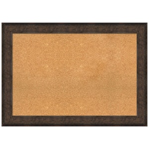 Ridge Bronze 41.62 in. x 29.62 in. Framed Corkboard Memo Board
