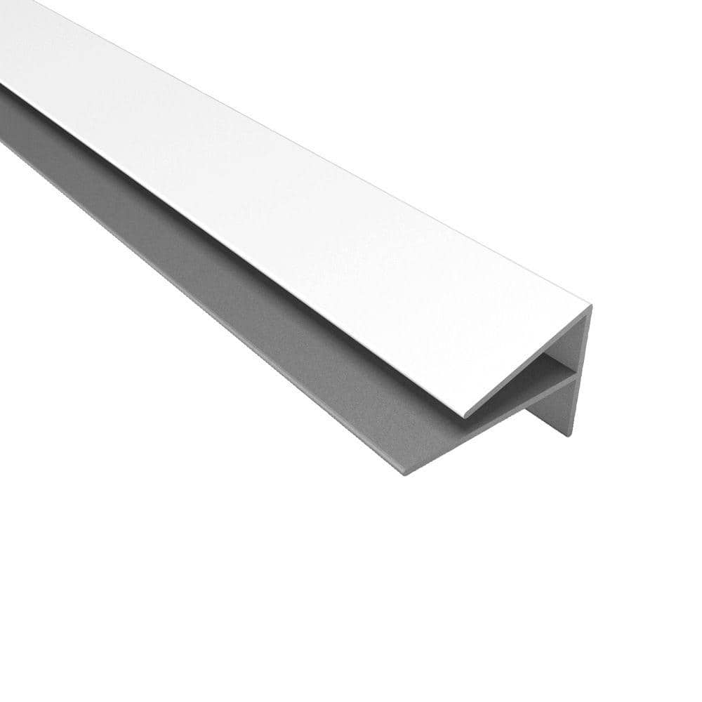 47 in Matte White PVC Outside Corner Trim (5-Pack)