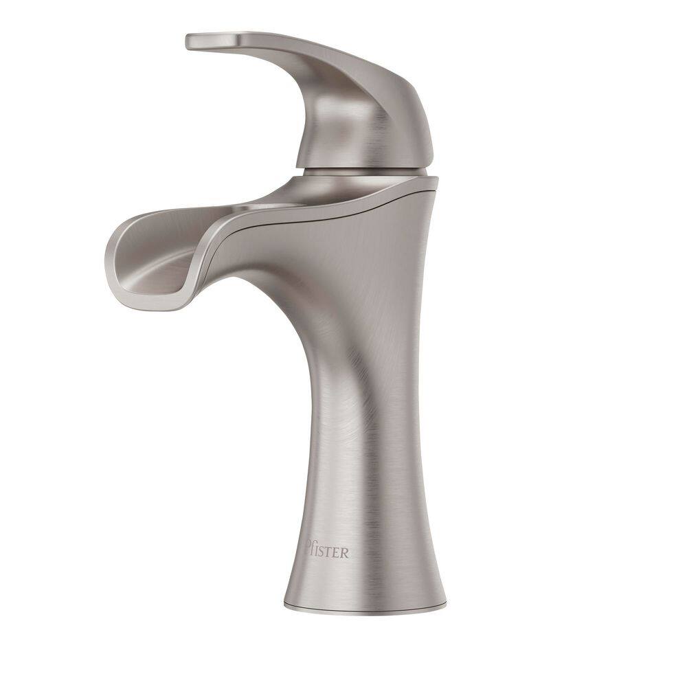 Jaida Single Handle Single Hole Bathroom Faucet with Deckplate in Spot Defense Brushed Nickel price history on PriceWatchPro