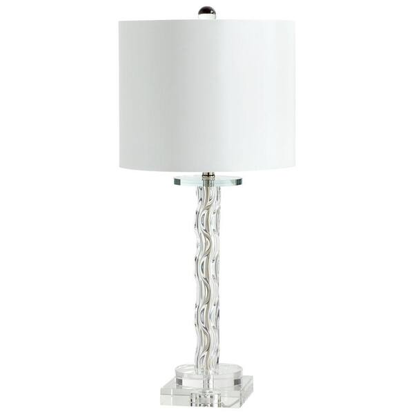 Filament Design Prospect 25 in. Clear Crystal Incandescent Table Lamp