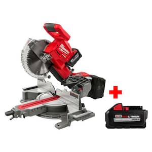 M18 FUEL 18-Volt Li-Ion Brushless Cordless 10 in. Dual Bevel Sliding Compound Miter Saw Kit with  8.0 Ah Battery
