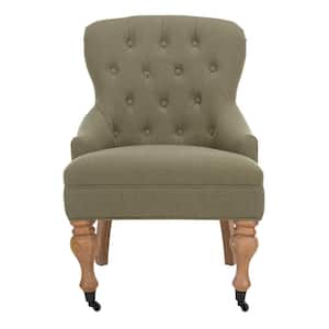 Falcon Light Green/Light Brown Arm Chair