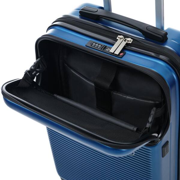 LIVACA 5-Piece Blue ABS Plastic Hardside Lightweight Luggage Set