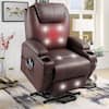 LACOO Big and Tall Black Power Lift Recliner Chair for Elderly with Massage  and Heat, Side Pockets and Cup Holders T-LR84LMP0 - The Home Depot