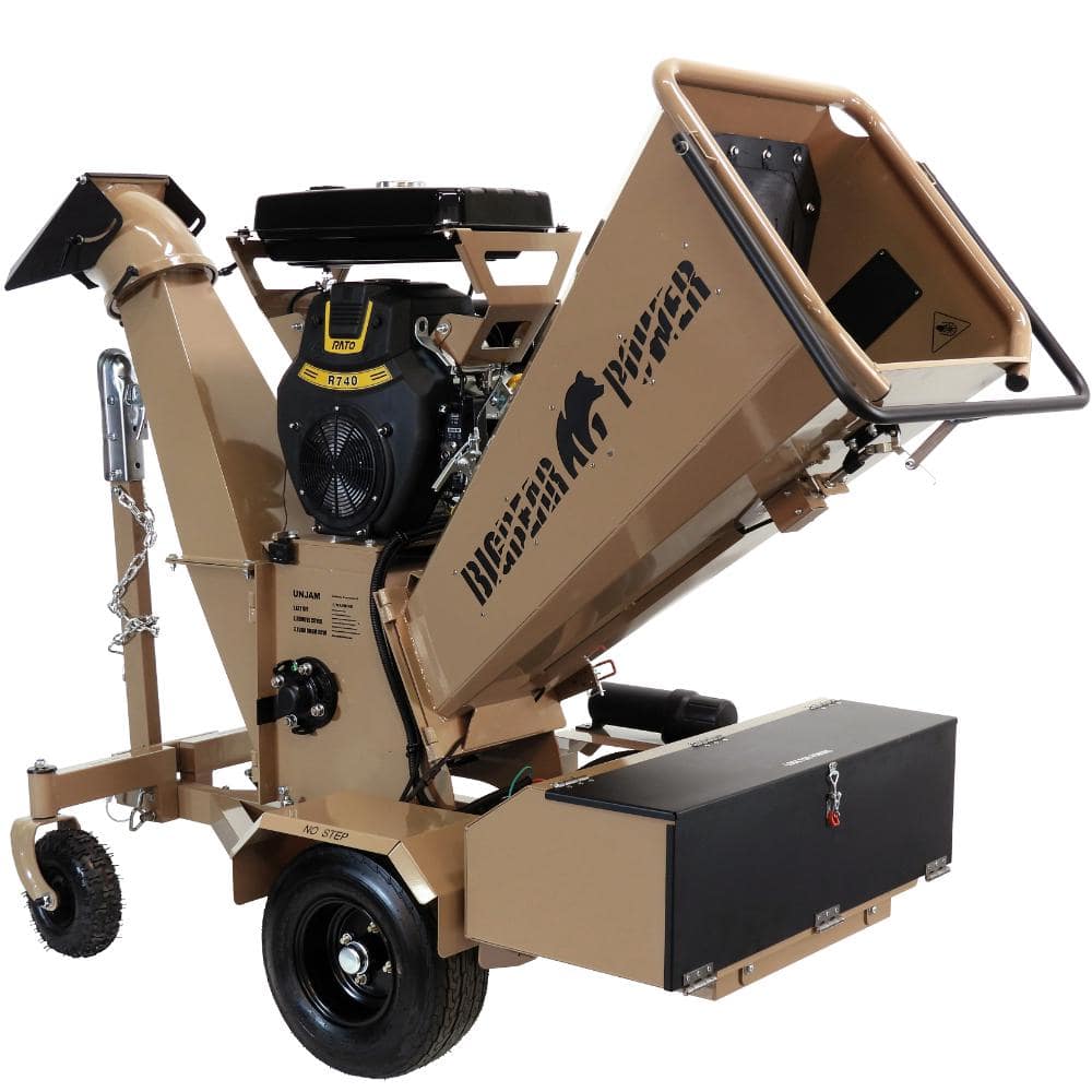 BIGBEAR POWER Tornadic 6 in. 20 HP V-Twin Engine, Gas Powered Commercial Chipper Shredder, Self Feeding, Electric Start