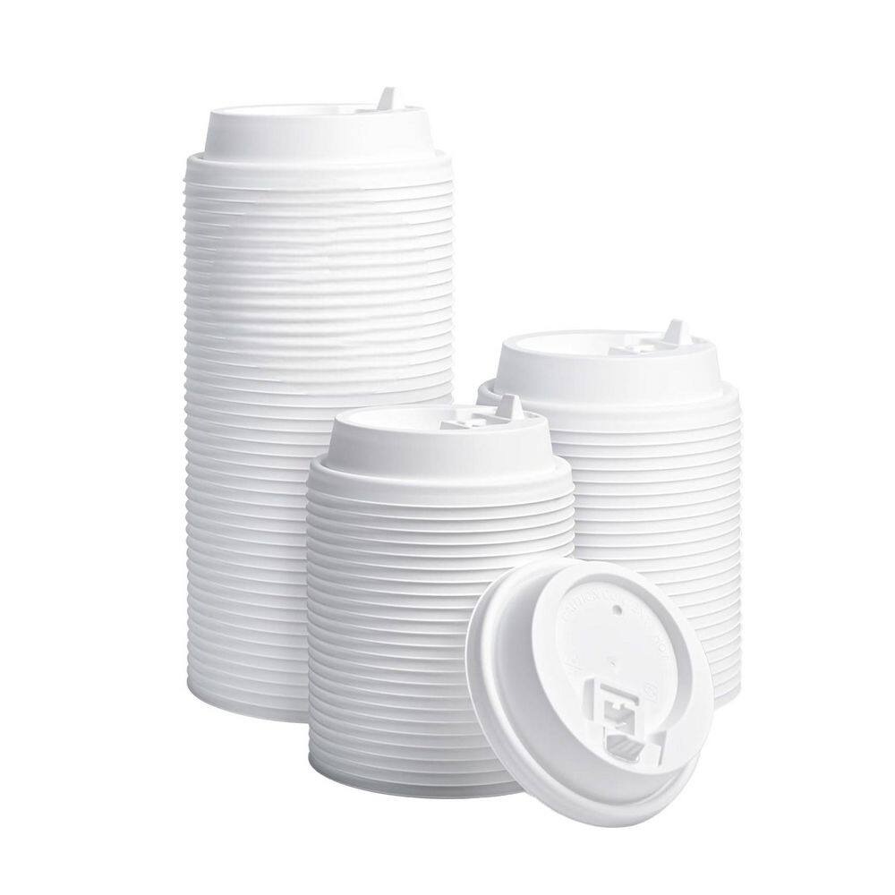 White Disposable Plastic Coffee Cup Lids White 200 Per Case for 10 oz., 12 oz., 16 oz., 20 oz. Paper Cups Leakproof Dome price history on PriceWatchPro