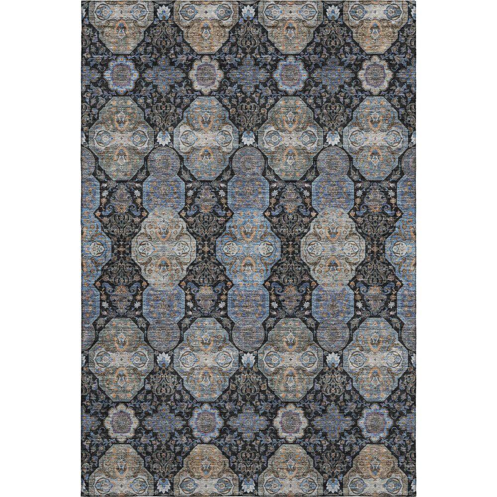 Mayfield Premium Machine Washable Abstract AMF2484 Black 8 ft. x 10 ft. Area Rug price history on PriceWatchPro