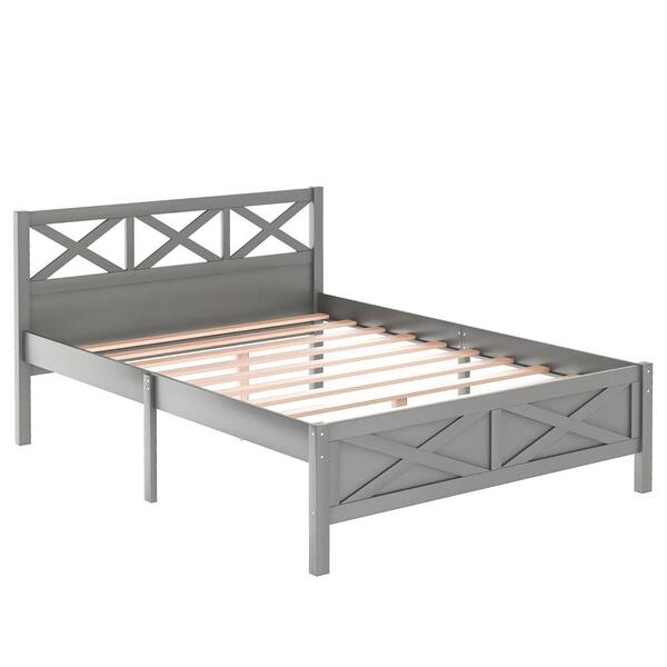 Wooden Platform Bed, Headboard Support Legs Home Depot