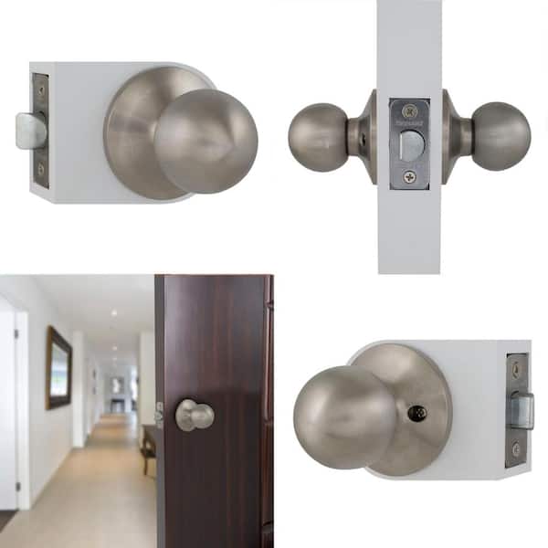 Saturn Stainless Steel Knob House Pack with 2 Entry, 2 Single Cylinder Deadbolts, 3 Privacy, 3 Passage Knobs Saturn Stainless Steel Knob House Pack with 2 Entry, 2 Single Cylinder Deadbolts, 3 Privacy, 3 Passage Knobs
