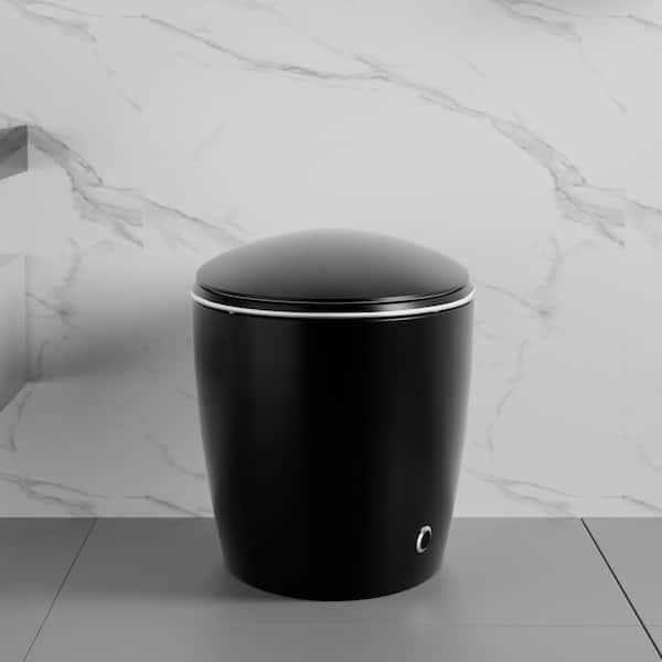 Moray Elongated Smart Bidet Toilet 1.28 GPF in Black with Foot Sensor, LED Display, Night Light, Warm Water and Dryer