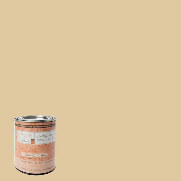 YOLO Colorhouse 1-Qt. Grain .04 Flat Interior Paint-DISCONTINUED