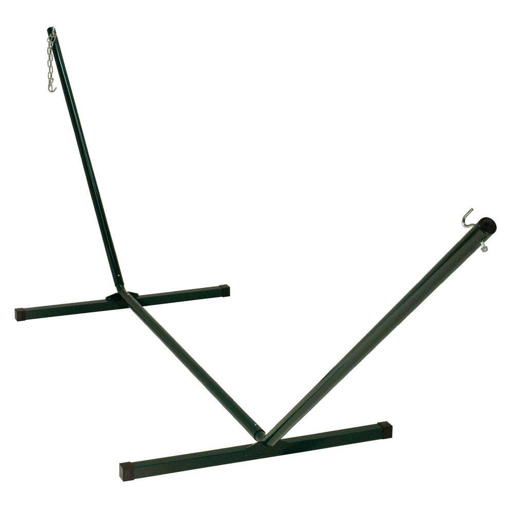 12 ft Green Powder Coated Steel Hammock Stand