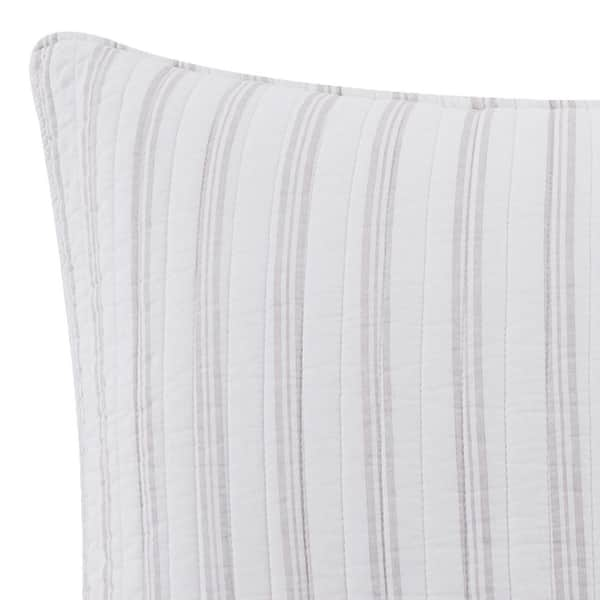 Sanira Taupe Floral Overlay Decorative Pillow - Levtex Home