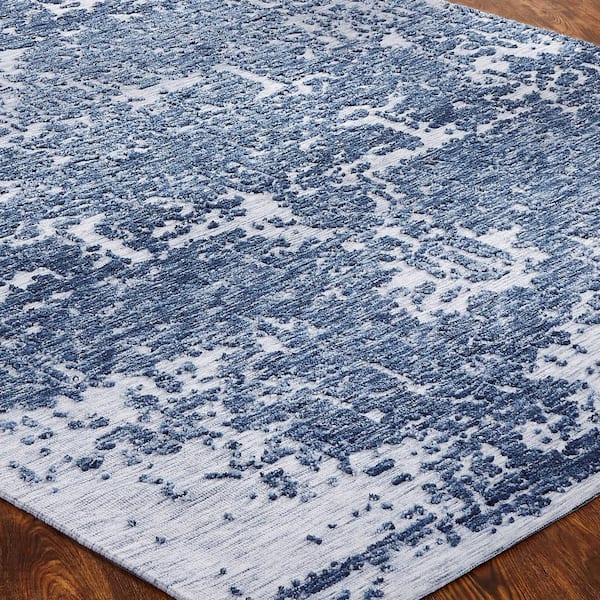 2 ft. x 3 ft. Blue Space Area Rug