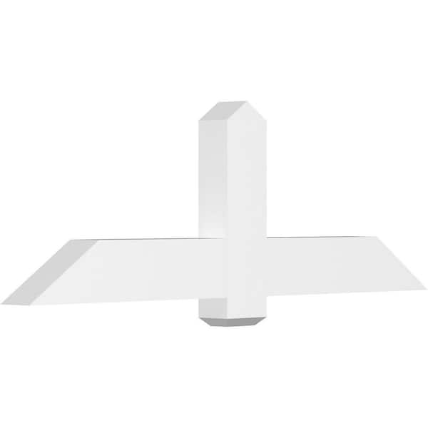 Ekena Millwork Eugene 60 in. W x 20 in. H x 4 in. D Signature Polyurethane Bracket