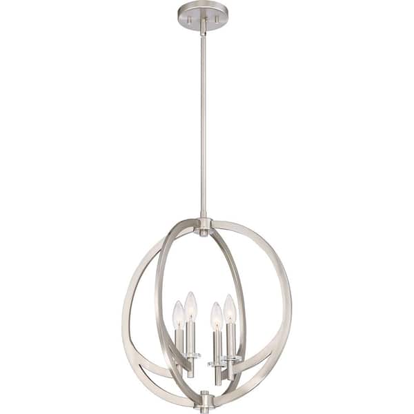 Quoizel Orion 4-Light Brushed Nickel Pendant