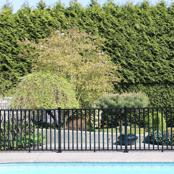 Peak Products Modular Fencing 94 in. H Matte Black Aluminum In