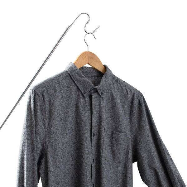 Brushed Aluminum Shirt Hanger, 16 ¼”