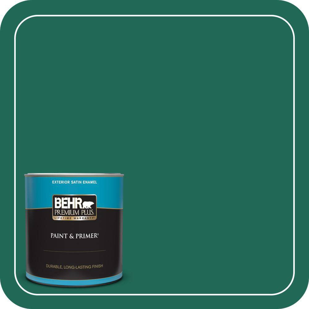 1 qt. #S-H-480 Forest Rain Satin Enamel Exterior Paint & Primer price history on PriceWatchPro