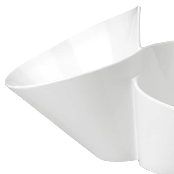 & Boch Wave White Porcelain Chip Bowl-1025256500 - The Home Depot