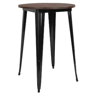 Philip Round Brown Wood 30 in. 4 Legs Dining Table - Seats 2