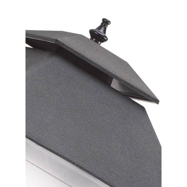 Black Frosted Acrylic Outdoor Post Lantern Light