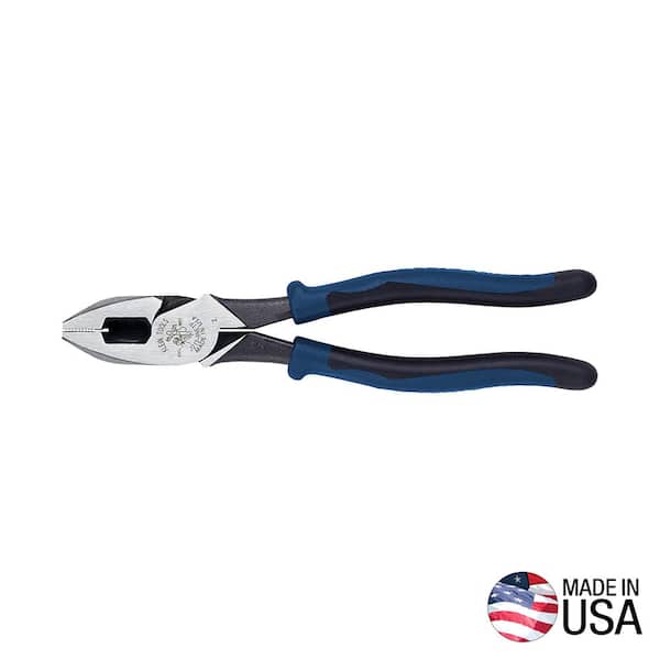 Klein Tools 9 in. Journeyman High Leverage Side Cutting Pliers for Fish Tape Pulling