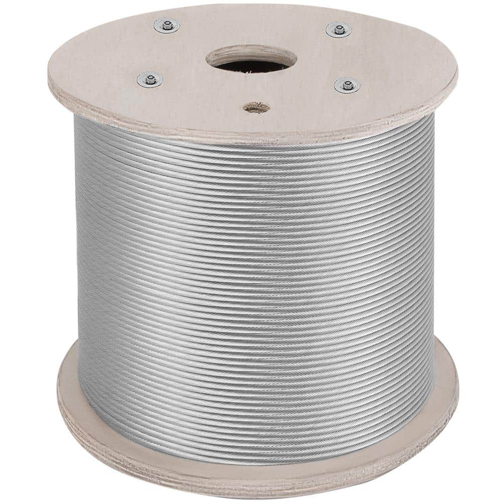 1000 ft. x 1/8 in. Cable Railing Kit 2100 lbs. Loading T316 Stainless Steel Wire Rope with 1x19 Strands for Deck Stair price history on PriceWatchPro