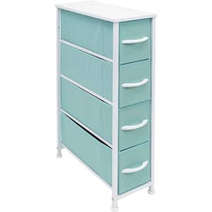 Dresser Aqua Natural 4 drawers 19 in. Wide With 4 Chest of Drawers