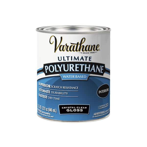 1 qt. Clear Gloss Water-Based Interior Polyurethane