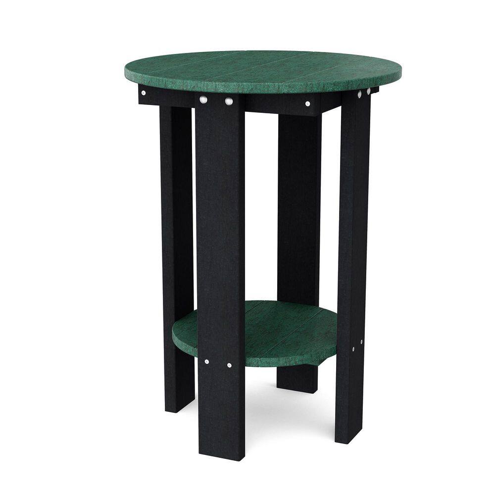 Heritage Turf Green and Black Round HDPE Plastic Outdoor Side Balcony Table price history on PriceWatchPro
