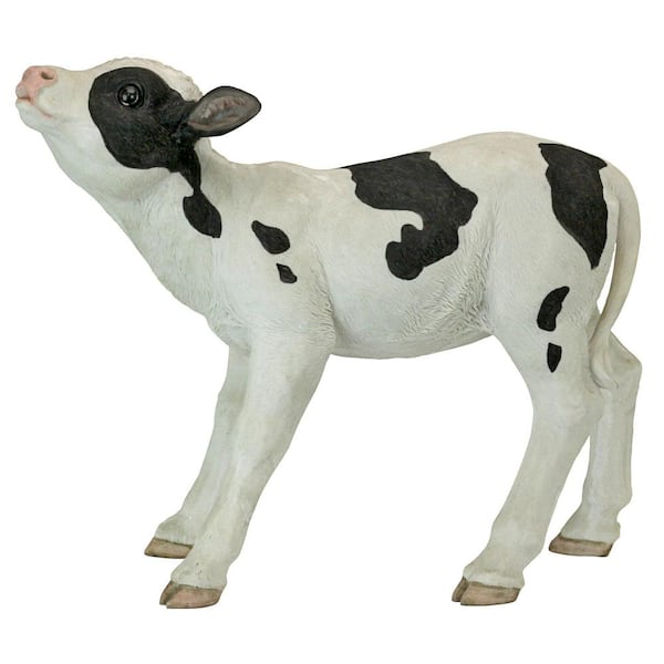 Design Toscano 15.5 in. H Clarabelle The Cow Farm Animal Garden Statue