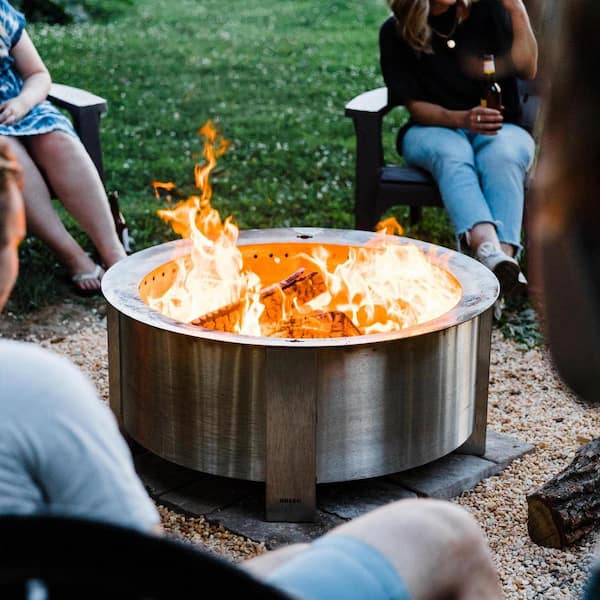 Breeo X Series 30 Smokeless Fire Pit in Stainless Steel BR-X30S - The Home  Depot