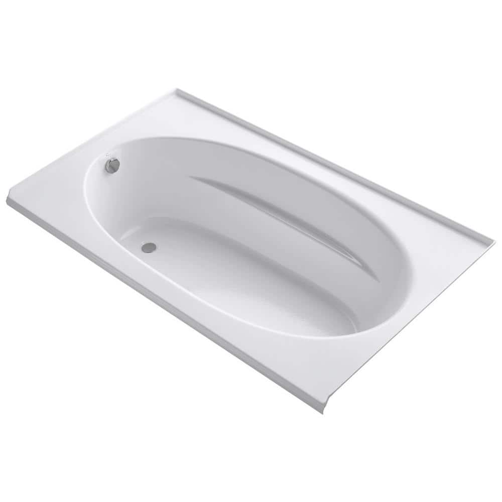 Windward 72 in. x 42 in. Rectangular Soaking Bathtub with Left-Hand Drain i