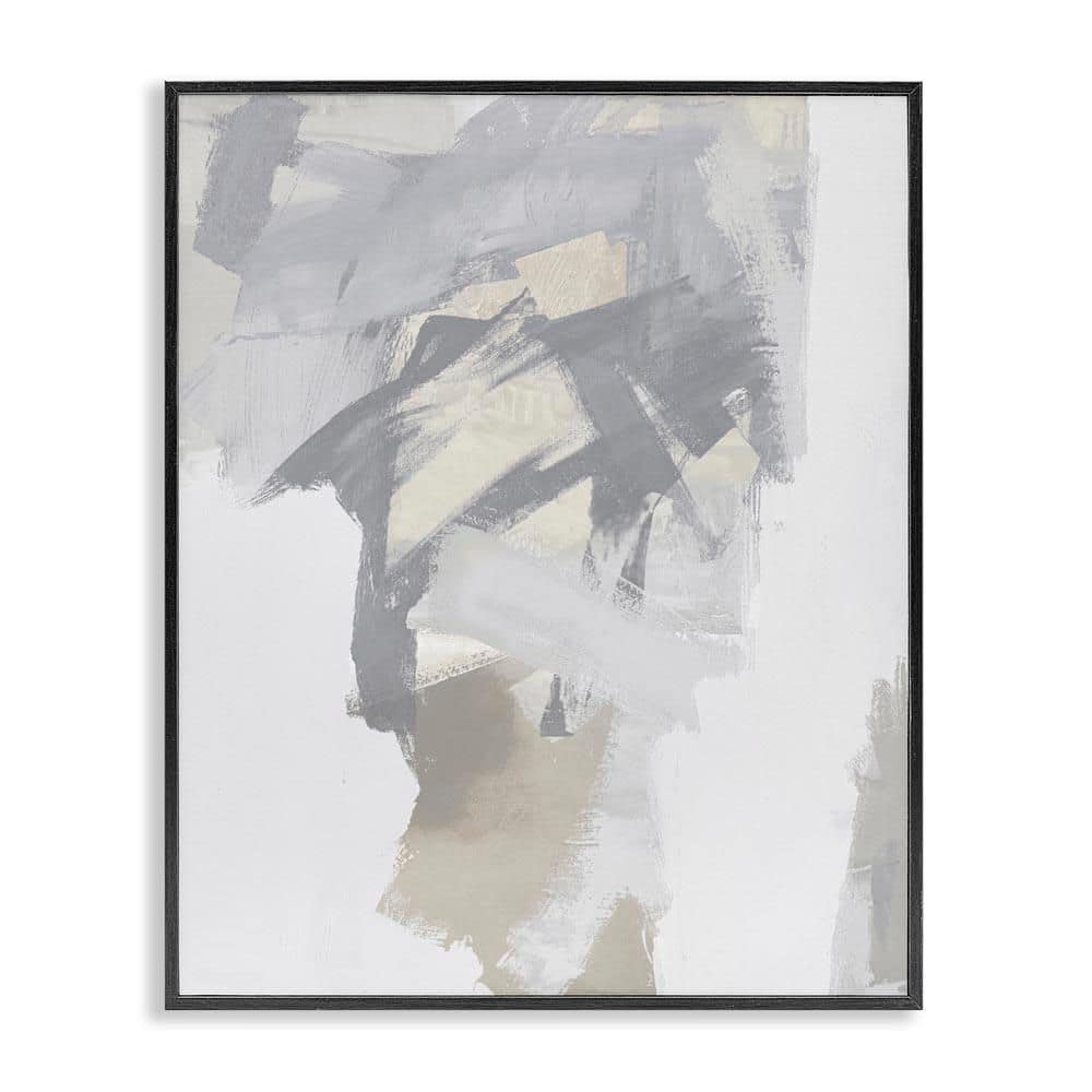 Elegant Contemporary Grey Shades by Rachel Springer Black Framed Abstract Giclee Art Print 20 in. x 16 in. price history on PriceWatchPro