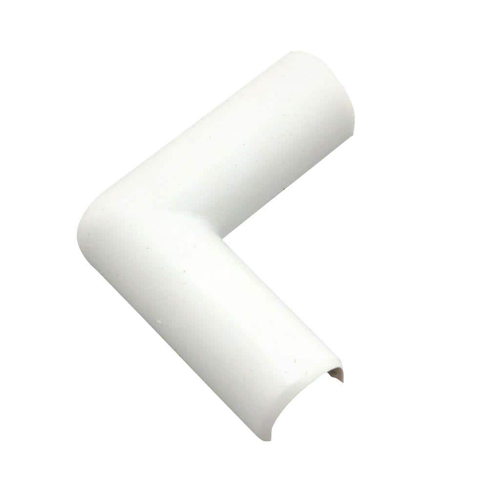 Corner Cable Concealer, 85-inch Corner Cord Cover, Large Capacity Corner  Duct, Paintable Cable Management Channel for Floor Baseboard, Ceiling, Wall