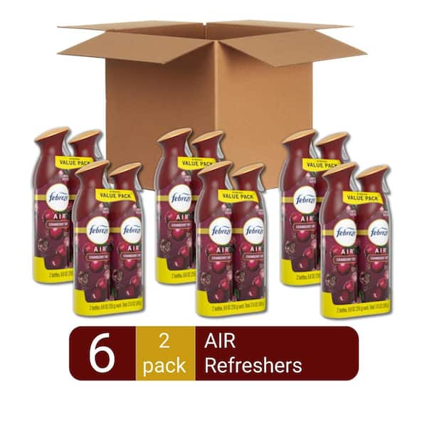 Febreze 8.8 oz. Cranberry Tart Air Freshener Spray (2-Count) (Case of 6)